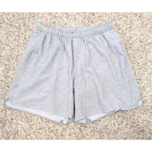 Lululemon Shorts Mens Medium 6" Gray Lined Gym Running